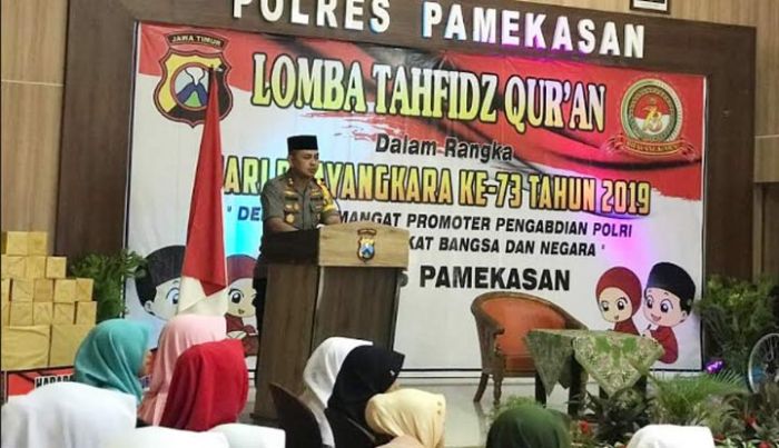 Peringati Hari Bhayangkara Ke-73, Polres Pamekasan Gelar Lomba Tahfid Quran 