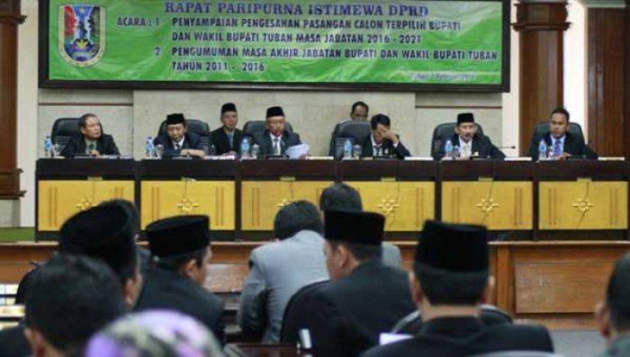 DPRD Tuban Gelar Paripurna Istimewa Pengesahan Bupati dan Wabup Terpilih DPRD Tuban Gelar Paripurna Istimewa Pengesahan Bupati dan Wabup Terpilih