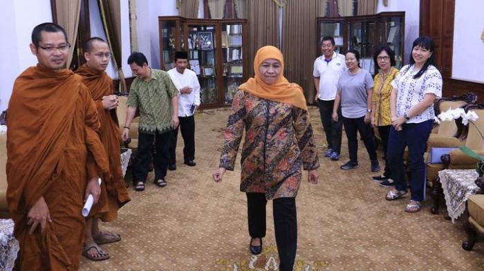 Jelang Perayaan Waisak, KBTI Temui Gubernur Khofifah