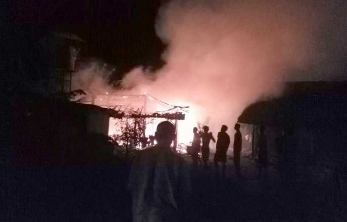 Rumah Janda Sebatang Kara di Kedunggalar Ngawi Ludes Terbakar