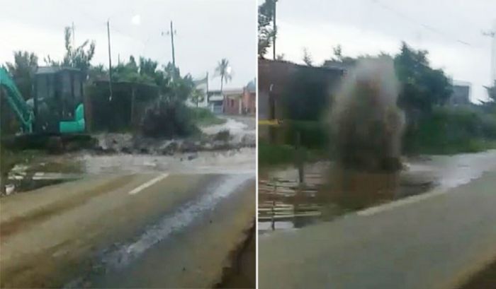 Pipa PDAM Jebol, Ribuan Warga Krisis Air Bersih Pipa PDAM Jebol, Ribuan Warga Krisis Air Bersih
