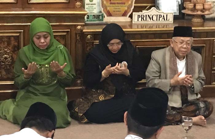 KH Ma’ruf Amin Doakan Khofifah Jadi Presiden RI Pasca Jokowi