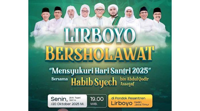 Ribuan Jamaah Hadiri Lirboyo Bershalawat Bersama Habib Syech, Peringati Hari Santri 2025