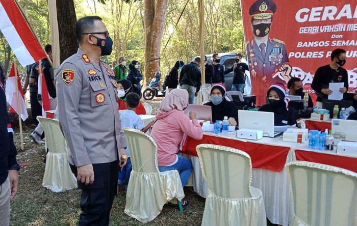 Polres Pasuruan Siapkan Enam Gerai, 3.000 Dosis Vaksin Ludes Dalam Sekejap