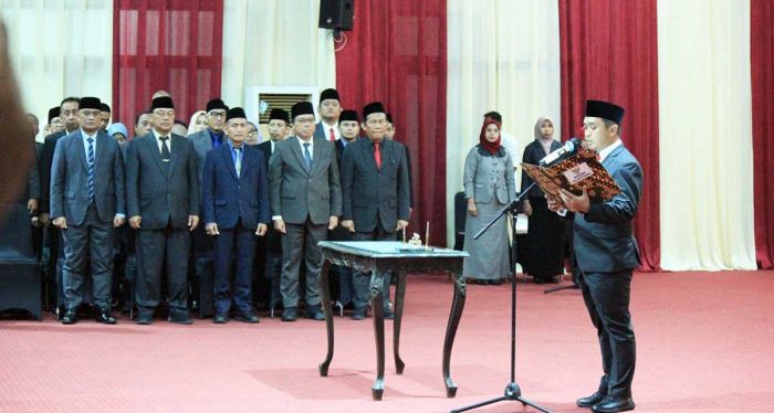 Lantik 74 Pejabat, Wali Kota Pasuruan Tegaskan Sinergi dan Integritas Aparatur
