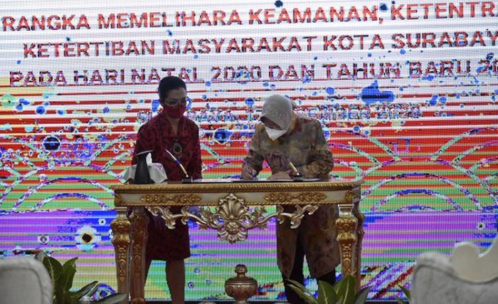 ​Forpimda Surabaya Komitmen Bersama Jaga Kondusivitas Kota