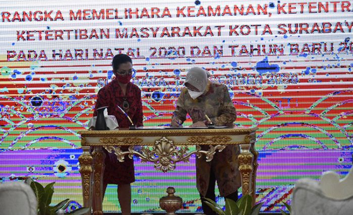 Forpimda Surabaya Komitmen Bersama Jaga Kondusivitas Kota