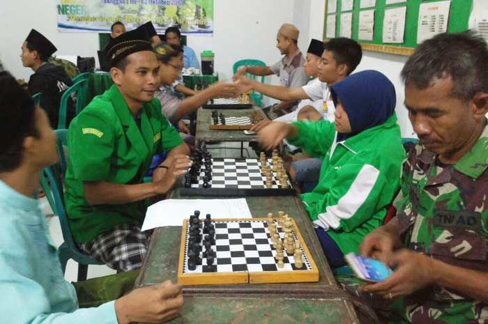 Sambut Hari Santri, Ansor Senori Bersama Percasi Gelar Lomba Catur