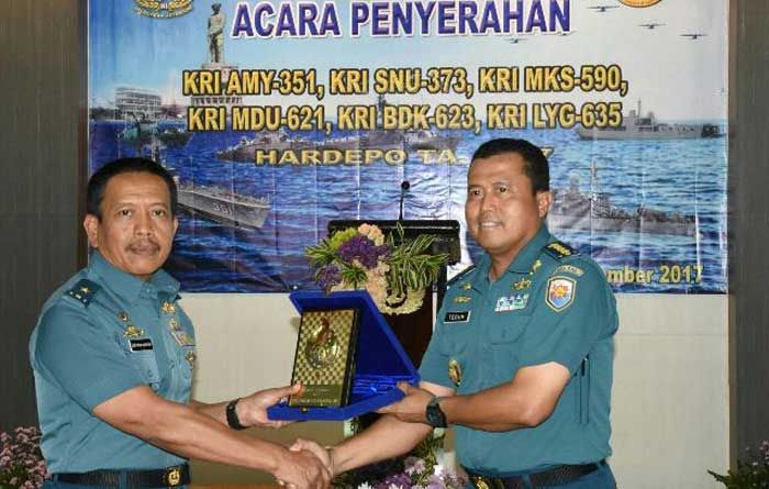 Pangarmatim Terima Enam Kapal KRI yang Sudah Jalani Hardepo Tahun 2017 Pangarmatim Terima Enam Kapal KRI yang Sudah Jalani Hardepo Tahun 2017