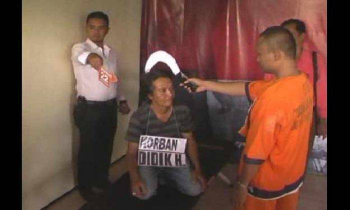 Pembunuhan dengan Motif Cemburu di Pagak Malang Direkonstruksi Pembunuhan dengan Motif Cemburu di Pagak Malang Direkonstruksi