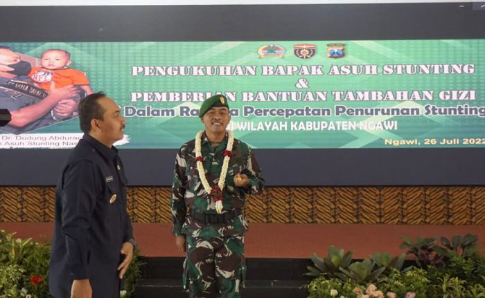 Dandim Ngawi dan Jajaran Siap Jadi Bapak Asuh Anak Stunting