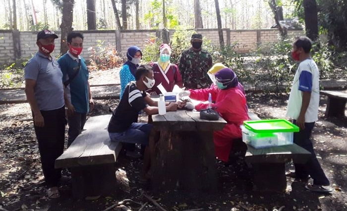 Rapid Test Massal di Monumen Suryo Ngawi, Pedagang dan Karyawan Non Reaktif Semua