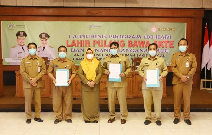 Luncurkan Program Bayi Lahir Pulang Bawa Akta, Bu Min: Jangan Lupa Siapkan Dua Nama Luncurkan Program Bayi Lahir Pulang Bawa Akta, Bu Min: Jangan Lupa Siapkan Dua Nama