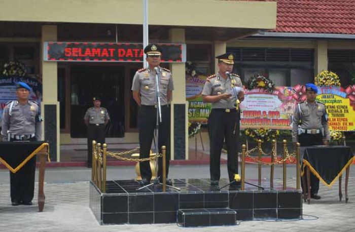 Serah Terima Komando, AKBP Nyoman Budiarja Resmi Pimpin Polres Ngawi