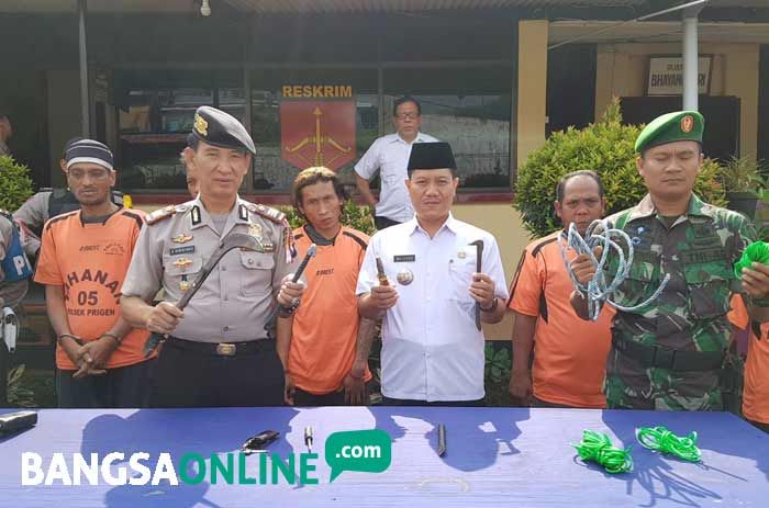 Polsek Prigen Bekuk 5 Pelaku Komplotan Curwan