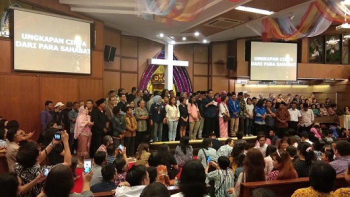 Counter Terrorism, Ribuan Umat Lintas Iman Gelar Doa Bersama di GKI Diponegoro