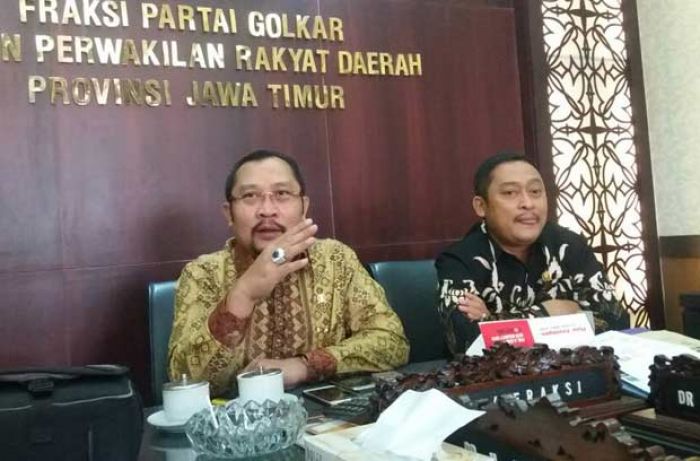 Setnov dan Dua Mantan Ketua Umum Hadiri Pelantikan Pengurus DPD Golkar Jatim