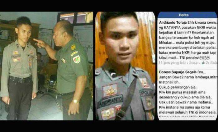 Sindir TNI Penakut dalam Teror Sarinah, Polisi Berpangkat Bripda Dihukum Sindir TNI Penakut dalam Teror Sarinah, Polisi Berpangkat Bripda Dihukum