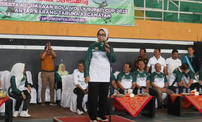 Karang Taruna Jombang Gelar Kejuaraan Bola Voli Bupati Cup 2023