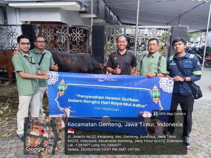 PAM Surya Sembada Salurkan 13 Sapi Kurban untuk Warga Surabaya