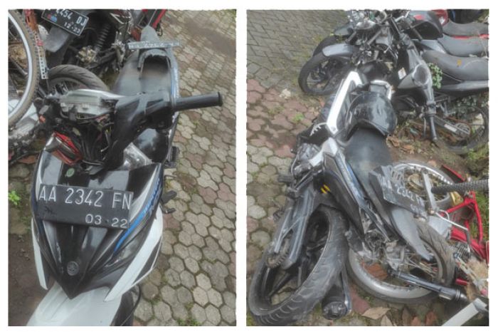 Diduga Mabuk Dua Pengendara Motor Tewas Tabrak Tiang PJU Diponegoro