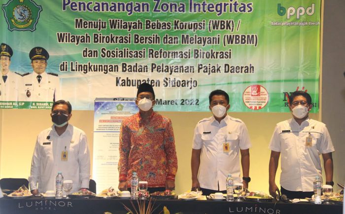 Komitmen Bebas KKN, BPPD Sidoarjo Canangkan Zona Integritas Menuju WBK-WBBM