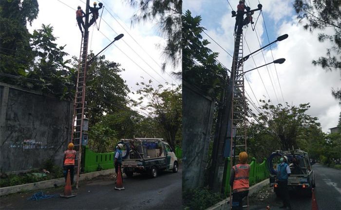 Antisipasi Gangguan Jaringan, PLN ULP Darmo Permai Lakukan Pemasangan Westpex Kabel Antisipasi Gangguan Jaringan, PLN ULP Darmo Permai Lakukan Pemasangan Westpex Kabel