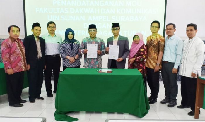 Kemenag Tuban dan Uinsa Surabaya Tandatangani MoU Bidang Kehumasan