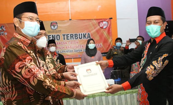 Sah! KPU Tetapkan Yuhronur Efendi-K.H. Abdul Rouf sebagai Bupati dan Wakil Bupati Lamongan Terpilih