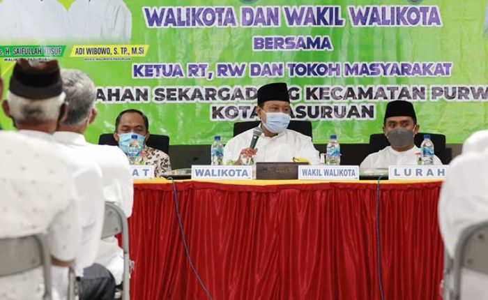 Dialog Interaktif di Sekargadung, Gus Ipul Minta Kelurahan Maksimalkan Peran RT/RW di PPKM Mikro