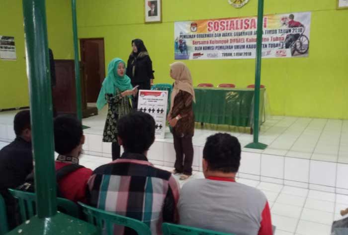 KPU Tuban Sosialisasikan Tata Cara Pemilihan Bagi Kaum Difabel KPU Tuban Sosialisasikan Tata Cara Pemilihan Bagi Kaum Difabel
