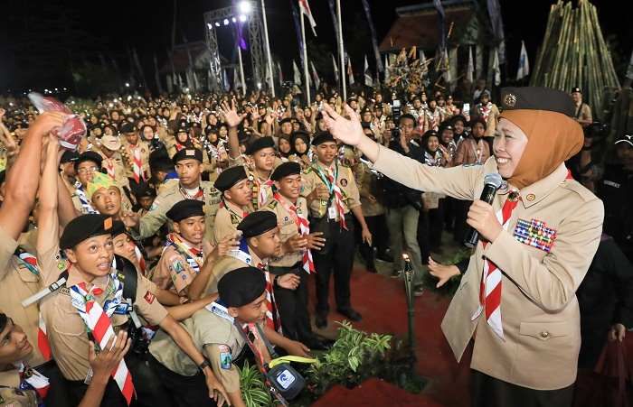 Buka Raimuna Jatim XIV, Khofifah Ajak Peserta Jaga Semangat Persatuan dan Jaga NKRI Buka Raimuna Jatim XIV, Khofifah Ajak Peserta Jaga Semangat Persatuan dan Jaga NKRI