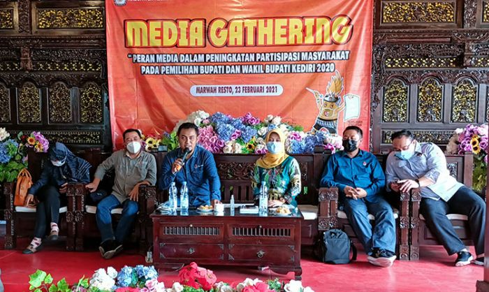 Gelar Media Gathering, KPU Kabupaten Kediri Minta Masukan untuk Kebaikan ke Depan