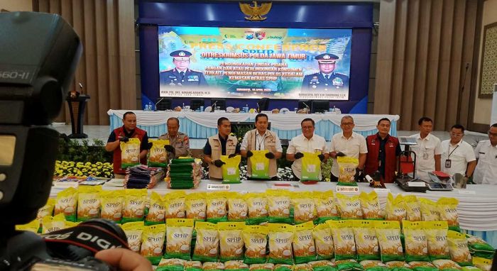 Polda Jatim Ungkap Kasus Beras SPHP Palsu di Probolinggo