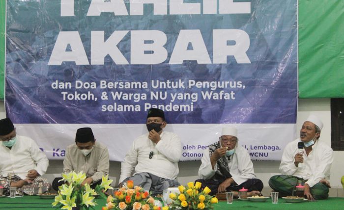 Doakan Korban dan Berharap Pandemi Covid-19 Segera Berakhir, PCNU Nganjuk Gelar Tahlil Akbar