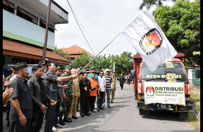 Sidak Distribusi Logistik, Wabup Apresiasi Kinerja KPU Mojokerto