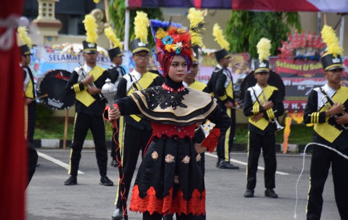 Atraksi Polisi Cilik Warnai Peringatan Hari Bhayangkara ke-76 di Polres Pamekasan