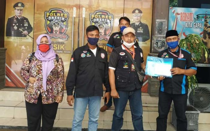 Bakornas GMDM Laporkan Dugaan Penyunatan BPNT di Wedoroanom Driyorejo ke Polres Gresik