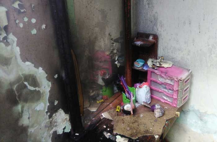 Korsleting, Rumah Warga Pandanwangi Kota Malang Terbakar