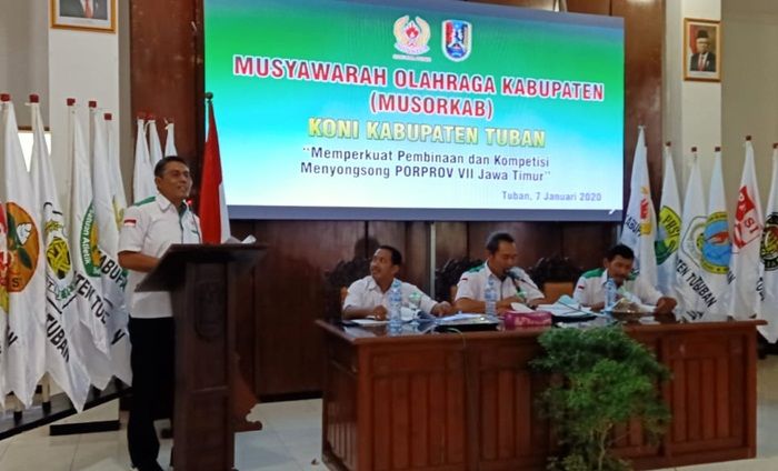 ​Prestasi Moncer, Mirzal Ali Terpilih Kembali Jadi Ketua KONI Tuban