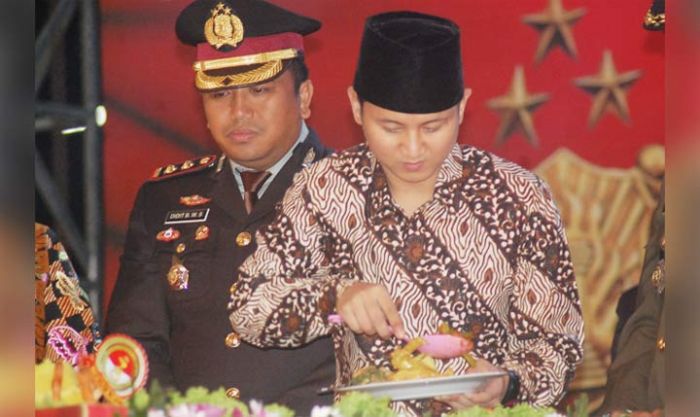 Peringati Hari Bhayangkara, Bupati Arifin Bacakan Naskah Pidato Kapolri