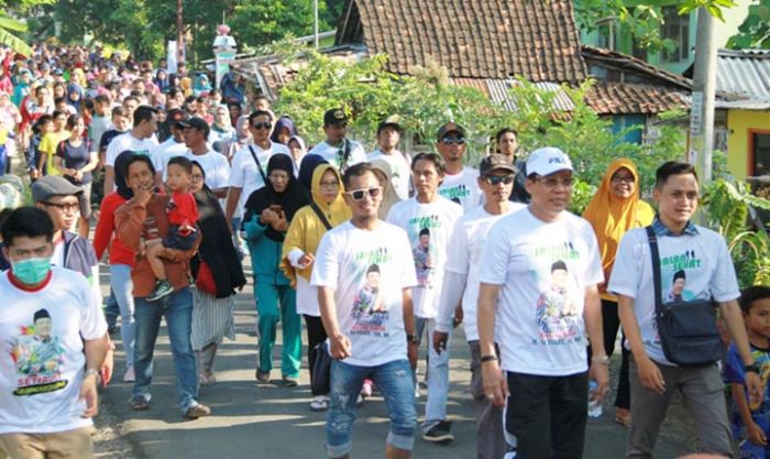 Jalan Santai Bareng Warga, Setiajit Berjanji Rangkul Semua Lapisan