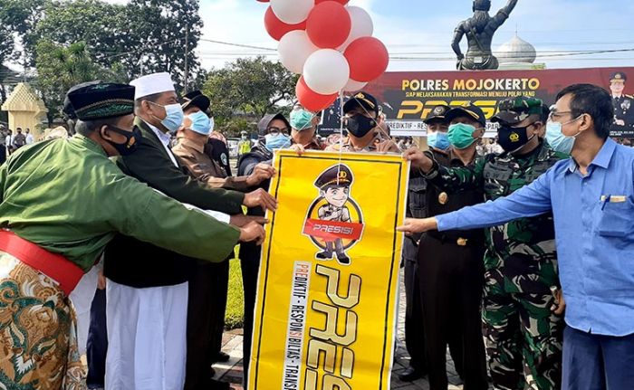 Polres Mojokerto Bersama Elemen Masyarakat Dukung Penuh Program Polri Presisi