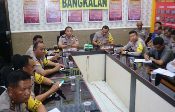 Awasi Penyaluran Dana Bansos, Kapolres Bangkalan Pimpin Satgasres