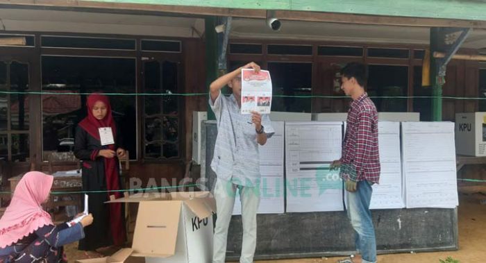 TPS 15 Desa Bayoning Laok Bangkalan Gelar Coblosan Ulang