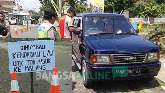 Polsek Kandangan Kediri Imbau Plat L dan W tak Masuk Malang