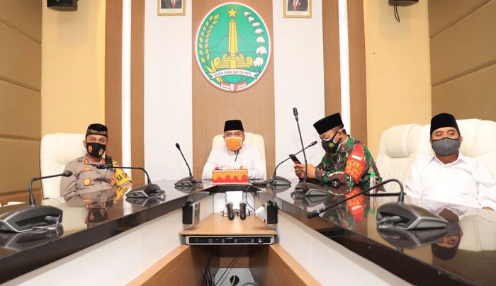 Forkopimda Kota Pasuruan Ikuti Maulid Nabi Muhammad SAW yang Digelar Pemprov Jatim Secara Virtual