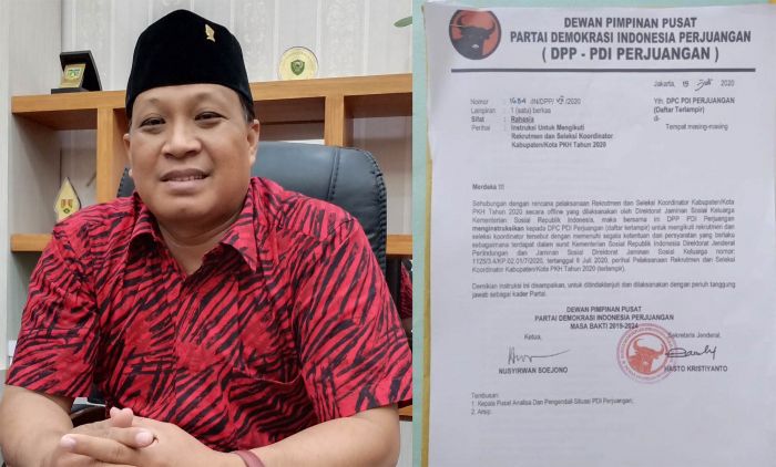 Beredar Instruksi DPP PDIP agar Kader Ikut Rekrutmen Korkot PKH, Ini Kata Ketua PDIP Gresik