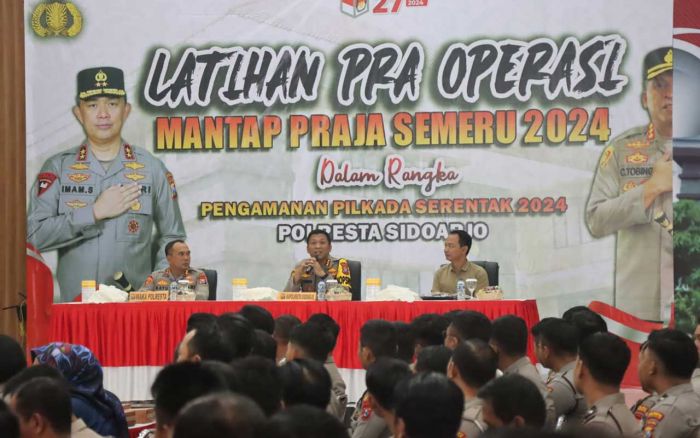 Jelang Pilkada 2024, Polresta Sidoarjo Gelar Latpraops Mantap Praja Semeru 2024 Jelang Pilkada 2024, Polresta Sidoarjo Gelar Latpraops Mantap Praja Semeru 2024