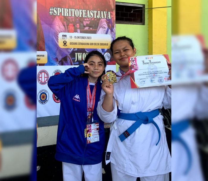 Siswi SMKN 1 Sukorejo Sabet Emas Kejuaraan Karate Pemprov Jatim Siswi SMKN 1 Sukorejo Sabet Emas Kejuaraan Karate Pemprov Jatim